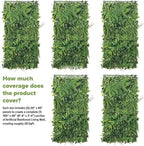 NatraHedge Artificial Rainforest Living Wall Vertical Garden for Outdoor Hedge Installments or Indoor Decor (5 Pack) 28 SQF