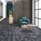 Mohawk Elite 12" x 36" Heathered Loop Glue Down or Floating Installation Carpet Tiles with Cushioned Backing in Color Dukedom