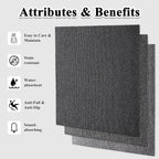 20" X 20" Carpet Tiles, Carpet Squares, 24 Tiles/64.5 Sq.Ft per Box, Floor Carpet Tiles for Home Office Industry, Dark Grey