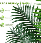 Large Artificial Palm Tree Big Faux Tropical Phoenix Trees Indoor Outdoor Realistic Floor Plants Tall Fake Plant for Modern Home Living Room Office Decor Porch Outside Patio arboles para decoracion