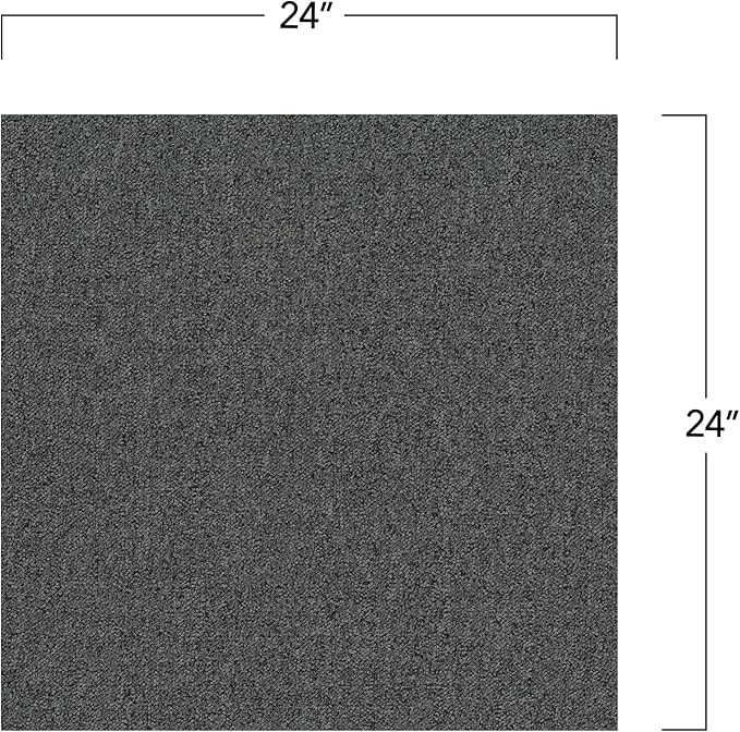 Mohawk Advance 24" x 24" Berber (Loop pile), 0.11" Pile Height, Carpet Tile, Nylon Fiber, Stonehenge Color, (24 Tiles), (96 sqft/carton)