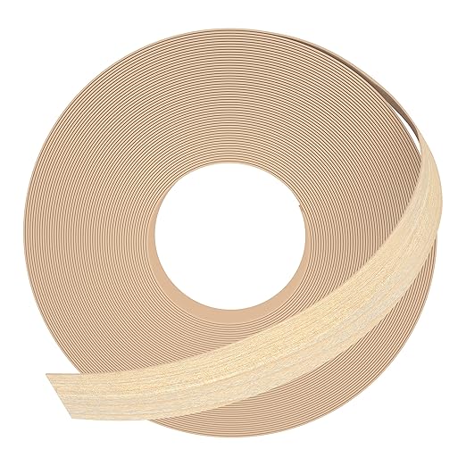 GSCIT Club Maple Edge Banding, 1/2 inch x 250ft Wood Edge Banding Pre-glued Flexible, Veneer Tape Banding for Cabinet Repair Furniture Restoration