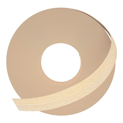 GSCIT Club Maple Edge Banding, 13/16 inch x 25ft roll of Veneer Edge Banding -Pre-glued Flexible, Real Wood Tape Banding for Cabinet Repair Furniture Restoration