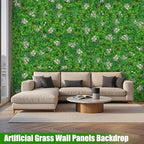 40"x120"(33.33 SQFT) Grass Wall Panels, Artificial Greenery Backdrop Wall with UV Resistant Leaves, Faux Green Wall Decor for Outdoor Indoor Patio Garden Backyard