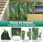 Artificial Grass Wall Backdrop Panels, 20''x40'' 6pcs Boxwood Hedge Panels Privacy Screen with UV Protection, Fake Greenery Wall Panels Decor for Garden Indoor Outdoor