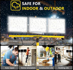 45000 Lumen LED Work Lights with Stand - 3 Head Portable Work Light with Tripod - IP65 Waterproof Tripod Work Lights for Outdoor Indoor Job Site Workshop Garage Construction Site Lighting