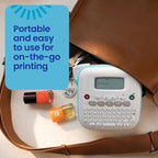 Brother P-Touch PT-N20 Personal Desktop Label Maker, Portable, Handheld and Prints, P-Touch Btag ~½” (12mm) Wide Color Personalized Label Tapes