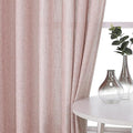 Vision Home Pink Pinch Pleated Semi Sheer Curtains for Girls Bedroom Living Room Textured Light Filtering Window Curtains 108 inch Rayon Blended Pinch Pleat Pink Drapes with Hooks 2 Panels 40"Wx108"L
