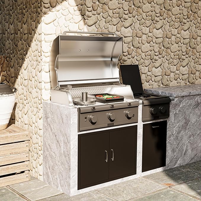 BBQ Outdoor Kitchen Access Doors Access Door for Outdoor Kitchen Commercial BBQ Island, Grilling Station, Barbeque Grill (17" x 24")