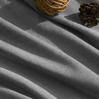 Blazer Grey Curtains 63 Inches Long 2 Panel Sets for Living Room Bedroom, Light Filtering Linen Drapes for Kitchen Windows Rod Pocket or Back Tab Curtain,Semi Sheer 52x63