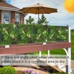 Artificial Ivy Wall Boxwood Roll: 40"x120" UV Resistant Green Leaves Faux for Interior Backdrop,Garden and Indoor Outdoor Wall&Fence Covering Privacy, Party Wall Fence Decor
