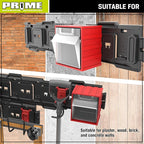 PR1ME 1 Pack Wall Mounted Storage Bins, Garage Hanging Storage Organizer Bins for Screws, Nuts, Bolts, Nails, and Small Hardware Parts