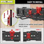 Prime 1 PR1ME 1 Pack Garage Garden Tool Organizer Wall Mount Hooks,Support 33lbs, Heavy Duty Metal Storage Hooks for Power Tool,Hand Tool,Bike,Hoses,Broom,etc