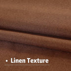 DUALIFE Rust Blackout Curtains 102 Inch Length 2 Panels Set for Living Room Bedroom Rod&Back Tab Thermal Insulated 100% Black Out Linen Drapes Room Darkening Window Curtains 72" x 102" Terracotta
