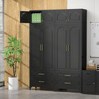 Kitchen Pantry Cabinet，90" Storage Cabinets with Doors and Shelves,Metal Pantry Cabinet with 2 Drawers,White Kitchen Cupboard for Livingroom,Pantry, Bathroom
