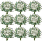 Serwalin 300 Pcs Mixed Artificial Eucalyptus Stems，Babys Breath Artificial Flowers Bulk with Artificial Fake Greenery Stems for Wedding DIY Bouquets Floral Arrangement Home Decor