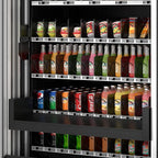 KoolMore Snack Vending Machine with 21.5 in. Touch Display, 66 Slots and Elevator-Lift Dispensing, Refrigerated, Bill, Coin and Credit Card Acceptor, Wifi, 4G Connectivity in Black (KM-VMRWT-66EBCR)