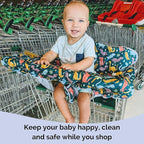 Suessie Shopping Cart Cover and High Chair Cover, Dinosaurs