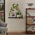 Floating Shelves for Wall,Plant Wall Decor,Hanging Shelf,Cottage Core Decor,Room Decor Aesthetic,Trinket Shelf,Hanging Shelves,Floating Shelves for No Drilling,Two-Piece Set