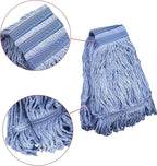 Mop Head Replacement Commercial Heavy Duty String Blue Wet Mop Heads for 3 Typs Commercial Mop Handle(2,Medium)
