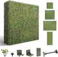 SunnyRoyal 108" Wx54 Hx6 D Artificial Boxwood Hedge Wall for Indoor and Outdoor Lifelike Greenery Privacy Fence for Patio Balcony Office Garden Party