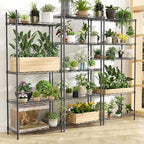 Storage Shelves,21.3" W x 11.8" D x 58.5" H Kitchen Wire Shelving Unit Loads 550LBS,5-tier Adjustable Metal Utility Shelf,Garage Shelves,Home Storage Rack for Kitchen, Laundry, Pantry and Closet