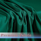 HolidayIdeas Fitted Green Tablecloths - 72 x 30 Inch - 2 Pack Rectangle Table Clothes for 6 Foot Tables, Polyester Fabric Table Cover for Christmas, Parties, Wedding, Trade Show, Banquet