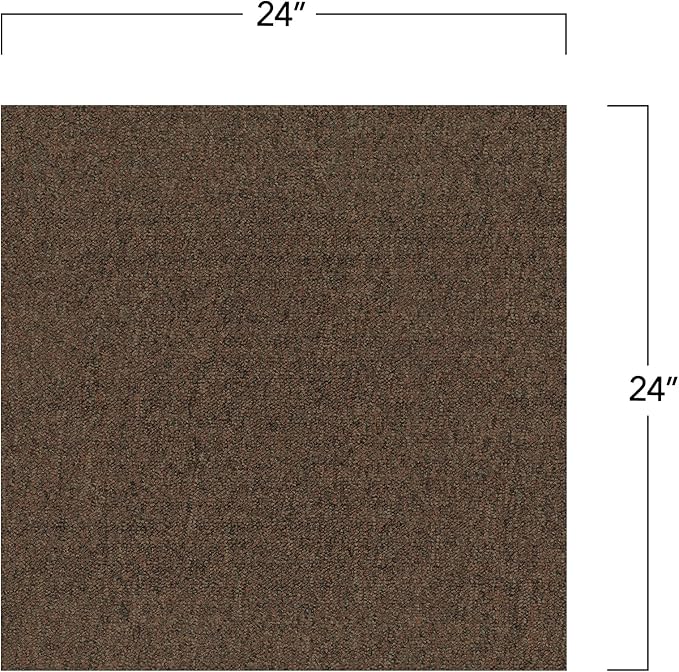 Mohawk Advance 24" x 24" Berber (Loop pile), 0.11" Pile Height, Carpet Tile, Nylon Fiber, Terracotta Color, (24 Tiles), (96 sqft/carton)