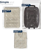 Poly Bags with Suffocation Warning 16x22, 20x24, 24x28 - X-Large Combo Pack of 150 (50 each size) - Clear Poly Bags by Retail Supply Co - Resealable