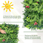 Artificial Grass Wall Backdrop Panels Roll: 48X120 in UV-Anti Greenery Boxwood Panels for Indoor Outdoor Green Plant Wall Decor & Ivy Fence Covering Privacy