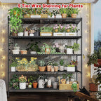 REIBII 45.8''W Steel Wire Shelving Unit, 5 Tier Adjustable Metal Storage Shelves for Kitchen Pantry Office Wire Rack Metal Shelving Unit for College Dorm School, 45.8" W x 71" H x 17.2" D 3PCS