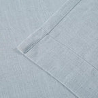 Vision Home Blue Fog Pinch Pleated Semi Sheer Curtains Textured Linen Blended Light Filtering Window Curtains 84 inch for Living Room Bedroom Pinch Pleat Drapes with Hooks 2 Panels 40" Wx84 L