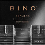 BINO | 5-Drawer Makeup Organizer, Lexington Avenue | THE MANHATTAN SERIES | Modular Design Storage Drawers | Vanity Acrylic Organizers | Stackable Storage Bins | Clear Makeup Organizers And Storage