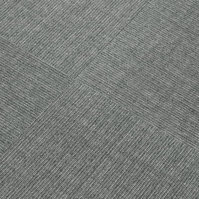 Mohawk Basics 24" x 24" Berber (Loop pile), 0.09" Pile Height, Carpet Tile, PET Fiber, Slate Color, (24 Tiles), (96 sqft/carton)