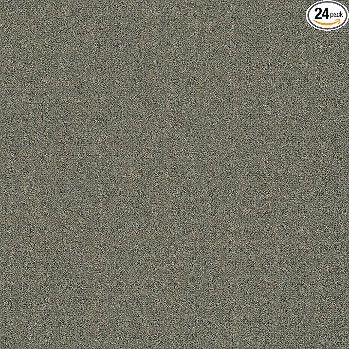 Mohawk Advance 24" x 24" Berber (Loop pile), 0.11" Pile Height, Carpet Tile, Nylon Fiber, Stone Color, (24 Tiles), (96 sqft/carton)
