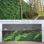 Artificial Topiary Hedge Greenery Plant Panels Indoor and Outdoor Patio Foliage Hedge Faux Grass Wall Panels 6PCS 20”x20”/P for Fence Decoration
