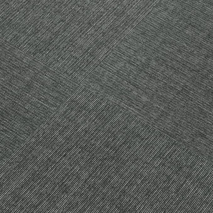 Mohawk Basics 24" x 24" Berber (Loop pile), 0.09" Pile Height, Carpet Tile, PET Fiber, Charcoal Color, (24 Tiles), (96 sqft/carton)