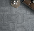 jxgzyy Commercial Carpet Tiles, 20×20 Inch, 0.31'' Padded Carpet Squares for Under Chair, Non-Adhesive Carpet Flooring with Textured Silicone Back, Easy DIY, Renter-Friendly, 4 Pcs/10.8 Sqft