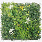 Artificial Grass Wall Boxwood Panels: 40" x 40" (11.5 sqft) Greenery Ivy Privacy Fence Faux Backdrop with UV Protection Vine Leaf Hedge for Garden Covering Privacy, Home Decor