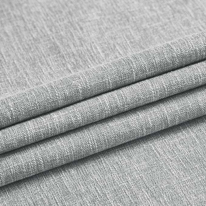 Vision Home Silver Grey Pinch Pleated Full Blackout Curtains Room Darkening Window Curtains 108 inch for Living Room Bedroom Thermal Insulated Pinch Pleat Drapes with Hooks Back Tab 2 Panel 40"Wx108"L