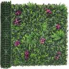 Greenery Grass Wall Boxwood Plant Roll: 40"x120"(33.5 SQFT) with UV Resistant Green Leaves Faux for Interior Wall, Greenery Backdrop,Garden and Indoor Outdoor Plant Panel Covering Privacy