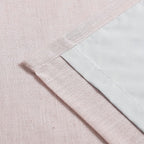 Vision Home Soft Pink Pinch Pleated Full Blackout Curtains Linen Blended Room Darkening Window Panels 84 inch for Living Room Bedroom Thermal Insulated Pinch Pleat Drapes with Hooks 60" Wx84 Lx1