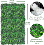 Artificial Greenery Wall Panels: 70'' x 120'' UV-Anti Faux Greennery Grass Wall Privacy Backdrop Fence Screen for Garden Fence Covering Privacy, Outdoor Indoor Home Decor