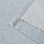 Vision Home Blue Gray Pinch Pleated Full Blackout Curtains Linen Blended Room Darkening Window Curtains 108 inch for Living Room Bedroom Thermal Insulated Pinch Pleat Drapes with Hooks 40" Wx108 Lx2