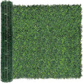 Artificial Ivy Privacy Fence Screen:48"x 128" (43 SQFT) 4-Layer Leaf UV-Anti Faux Greenery Boxwood Backdrop Ivy Vine Leaf Fence Panels for Outdoor, Indoor, Garden,Backyard and Decor
