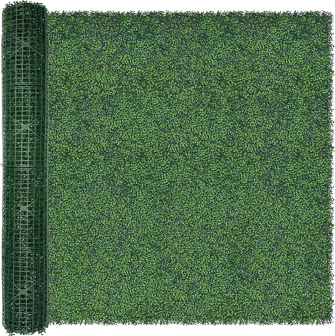 Artificial Ivy Privacy Fence Wall Screen: 6FT X 12FT (72 sqft) UV-Anti Faux Boxwood Roll Panels Greenery Backdrop Ivy Vine Leaf Hedges Fence Panels for Indoor Outdoor Green Decor