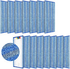 Replacement Microfiber Mop Pad – Universal 17-18" Heavy Duty Reusable Refill – Thick Commercial Cleaning Pad for Wet & Dry Use (15 Pack - 18in Flat Mop Head (Trapezoid))