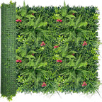 Artificial Grass Wall Backdrop Panels Roll: 40X120 in UV-Anti Greenery Boxwood Panels for Indoor Outdoor Green Plant Wall Decor & Ivy Fence Covering Privacy