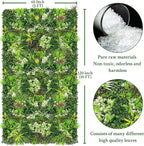 Artificial Plant Wall Panels: 60"×120" UV-Anti Faux Grass Wall Backdrop Boxwood Ivy Fence Privacy Screen Fake Greenery Leaf Hedge for Outdoor,Indoor,Garden,Backyard and Home Decor