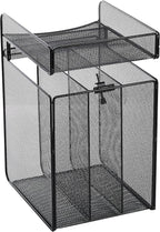 Safco 3241BL Onyx Mesh Vertical Hanging Desk Storage, Black